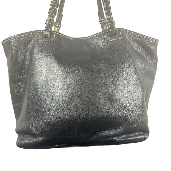 Dooney & Bourke Women's Leather Tote Bag - Black Spacious Shoulder Handbag - Picture 3 of 12